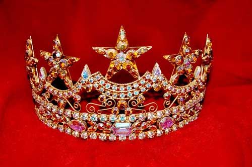 A beauty pageant crown